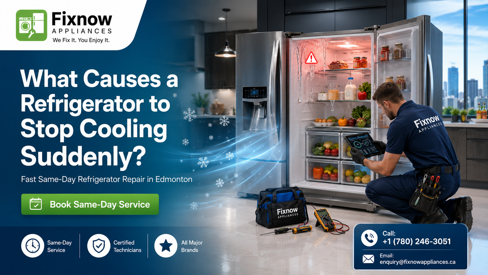 What Causes a Refrigerator to Stop Cooling Suddenly? | FixNow Appliances